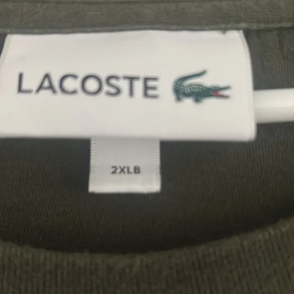 Embroidered Lacoste Logo Tee Shirt - Picture 3 of 5